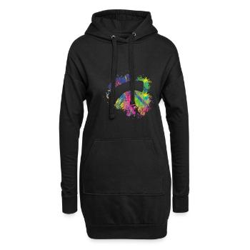 Parapente d’été - Sweat-shirt à capuche long Femme - noir - Devant