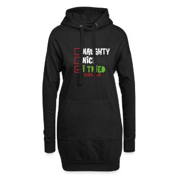 J’ai vraiment essayé - Sweat-shirt à capuche long Femme - noir - Devant