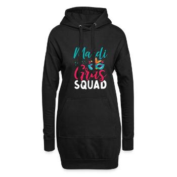 Troupe de carnaval - Sweat-shirt à capuche long Femme - noir - Devant