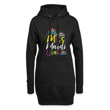 Fräulein Karneval - Hoodie-Kleid - Schwarz - Vorne