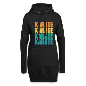 Karaté Arts Martiaux Colorés - Sweat-shirt à capuche long Femme - noir - Devant