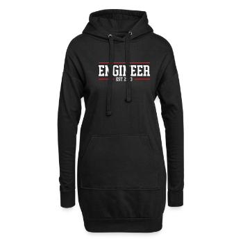 Ingénieur 2023 - Sweat-shirt à capuche long Femme - noir - Devant