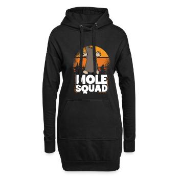 Vintage Sonne Des Maulwurfskommandos - Hoodie-Kleid - Schwarz - Vorne
