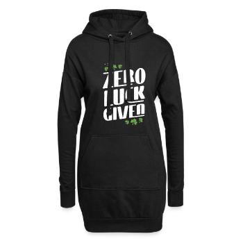 Zéro bonheur donné - Sweat-shirt à capuche long Femme - noir - Devant
