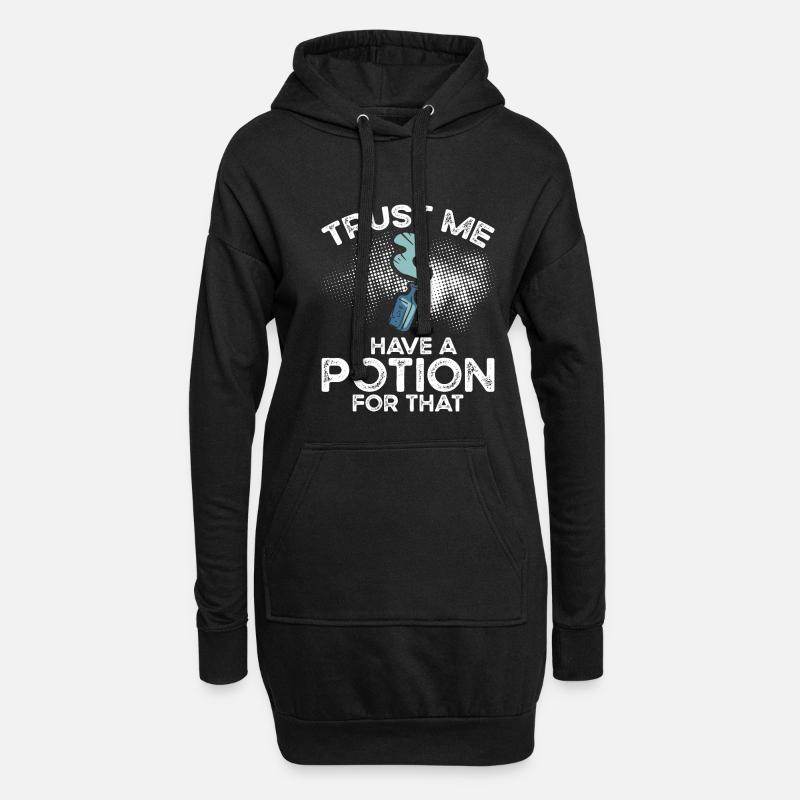 Glaub Mir, Ich Habe Einen Trank Dafür - Hoodie-Kleid - Schwarz