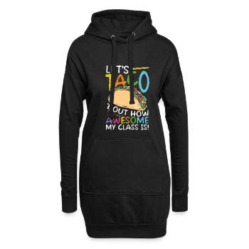 Montrons à quel point taco est génial - Sweat-shirt à capuche long Femme - noir - Devant
