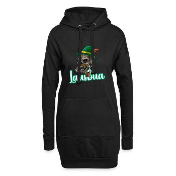 Lausbua Lausbub Lederhosen Trachten - Hoodie-Kleid - Schwarz - Vorne