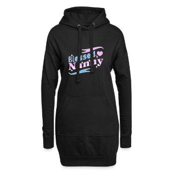 Nanny Babysitterin Tagesmutter - Hoodie-Kleid - Schwarz - Vorne