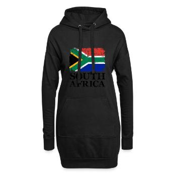 Afrique du Sud - Sweat-shirt à capuche long Femme - noir - Devant