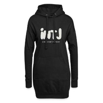 INTJ Eine widerwillige visionäre MBTI-Persönlichkeit - Hoodie-Kleid - Schwarz - Vorne