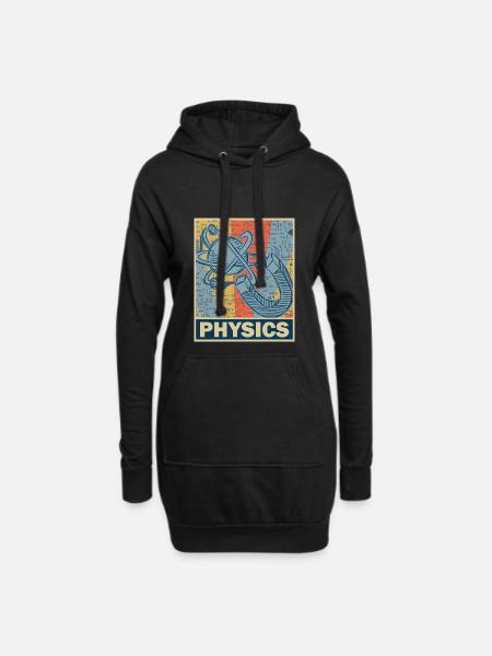 Physics Retro Vintage - Hoodie Dress - black