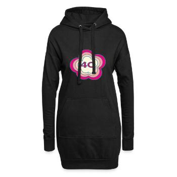 40. 40 JAHRE. 40-JÄHRIGES JUBILÄUM. GEBURTSTAG 40 JAHRE. - Hoodie-Kleid - Schwarz - Vorne