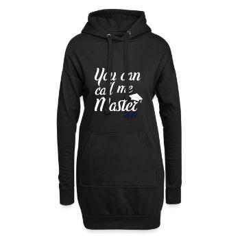 You can call me Master 2019 - Hoodie-Kleid - Schwarz - Vorne
