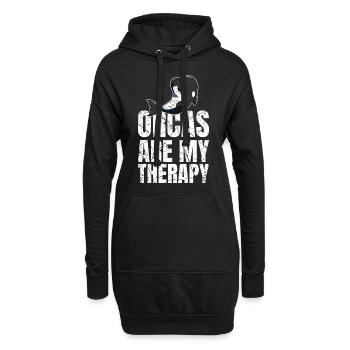 Orcas Are My Therapy Marine Biologist - Hoodie Dress - black - Front