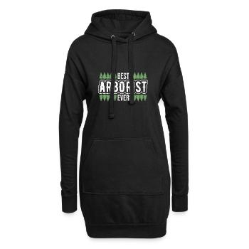 Bûcheron Bûcheron Tronçonneuse - Sweat-shirt à capuche long Femme - noir - Devant