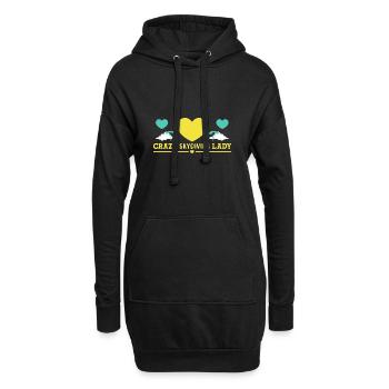 Parachutistes parachutistes parachutés - Sweat-shirt à capuche long Femme - noir - Devant