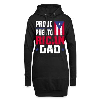 Puerto Rico Geschenkidee | Puerto Ricaner Heimat - Hoodie-Kleid - Schwarz - Vorne