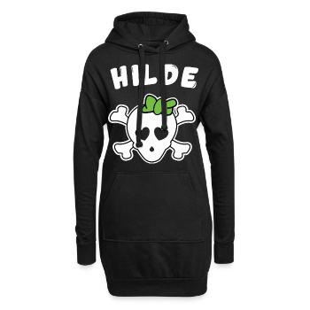 Pirate Alice Design pour les filles et les femmes - Sweat-shirt à capuche long Femme - noir - Devant