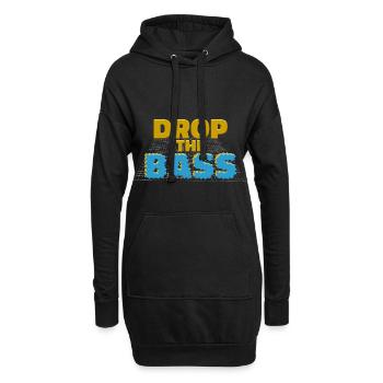 Déclaration de l’amateur de musique basse - Sweat-shirt à capuche long Femme - noir - Devant