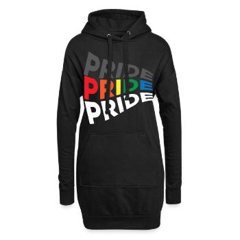 Gay Gay Gay Lesbienne LGBT - Sweat-shirt à capuche long Femme - noir - Devant
