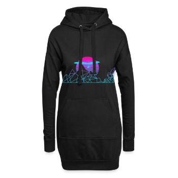 Hanggleiter Drachenflieger Deltasegler - Hoodie-Kleid - Schwarz - Vorne