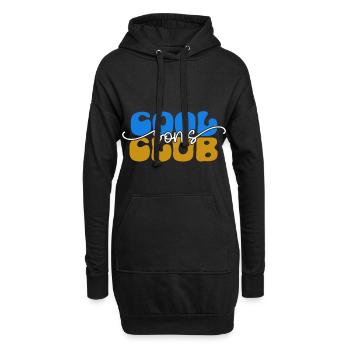 Cool Sons Club Groovy Retro Papa Mama Vatertag - Hoodie-Kleid - Schwarz - Vorne
