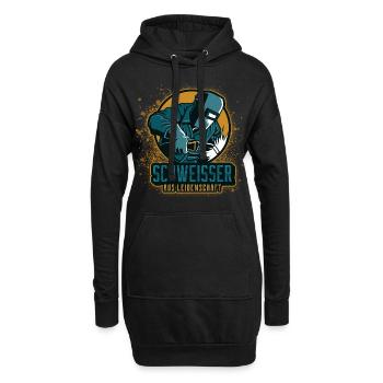Schweißer schweissen Geschenk Schlosserei Stahlbau - Hoodie-Kleid - Schwarz - Vorne