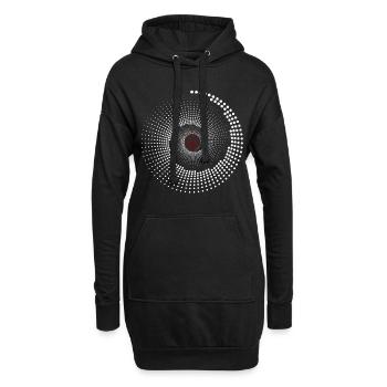 Peace Illusion - Surrealistisches Artwork - Hoodie-Kleid - Schwarz - Vorne