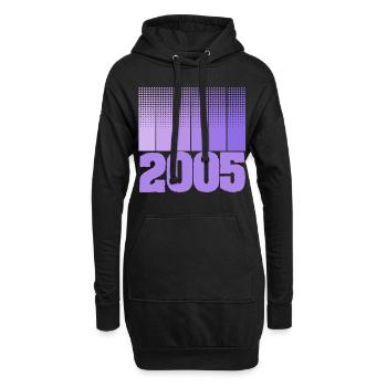 2005 - Hoodie-Kleid - Schwarz - Vorne