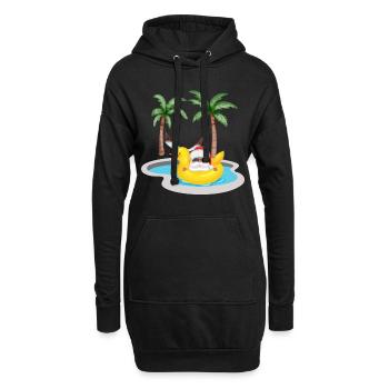 WEIHNACHTEN IM JULI SOMMER WEIHNACHTSMANN - Hoodie-Kleid - Schwarz - Vorne