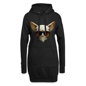 Tarifs Skull - Sweat-shirt à capuche long Femme - noir - Devant