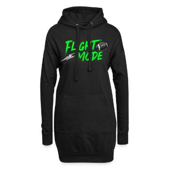 Mode de vol – Puissance du ballon de football activée - Sweat-shirt à capuche long Femme - noir - Devant