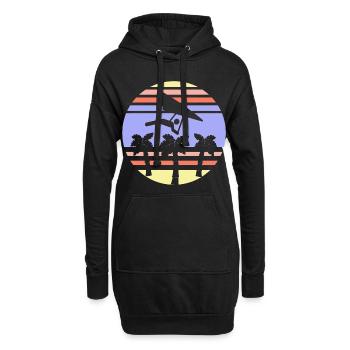 Hanggleiter Drachenflieger Deltasegler - Hoodie-Kleid - Schwarz - Vorne