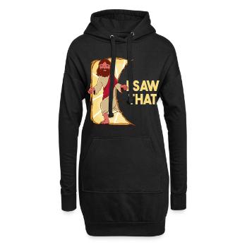 Jesus Meme Ich sah, dass Sarkasmus - Hoodie-Kleid - Schwarz - Vorne
