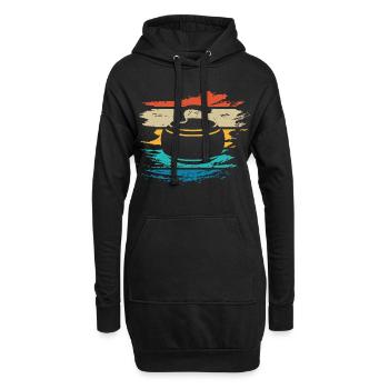 Joueurs de curling, curling, curling - Sweat-shirt à capuche long Femme - noir - Devant