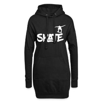 Skater Skate - Hoodie-Kleid - Schwarz - Vorne