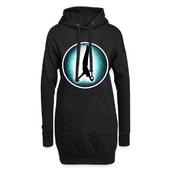 Gymnastique - Anneaux - Sweat-shirt à capuche long Femme - noir - Devant