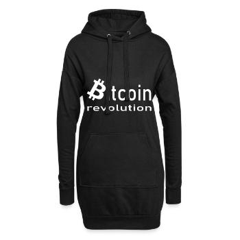Bitcoin und Hodler - Hoodie-Kleid - Schwarz - Vorne