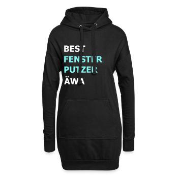 Bester Fensterputzer Reiniger Hausmann Geschenk - Hoodie-Kleid - Schwarz - Vorne
