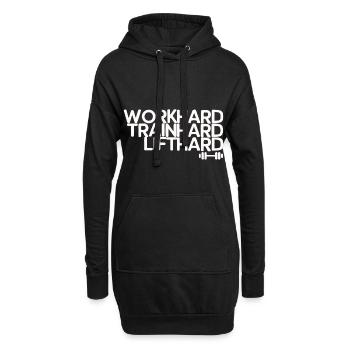 Devis de remise en forme - Sweat-shirt à capuche long Femme - noir - Devant