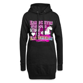 éducateur - Sweat-shirt à capuche long Femme - noir - Devant