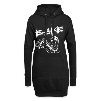 Cycliste électrique - Sweat-shirt à capuche long Femme - noir - Devant