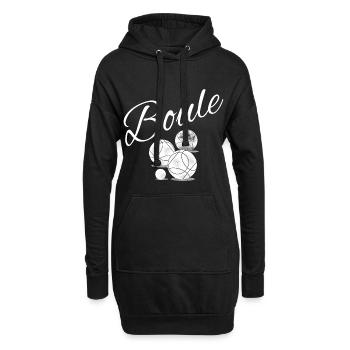 Boule Kugeln Petanque Petanque Boulekugeln Bouler - Hoodie-Kleid - Schwarz - Vorne
