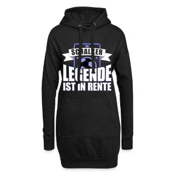 Die Schalker Legende ist in Rente | Schalke Spruch - Hoodie-Kleid - Schwarz - Vorne