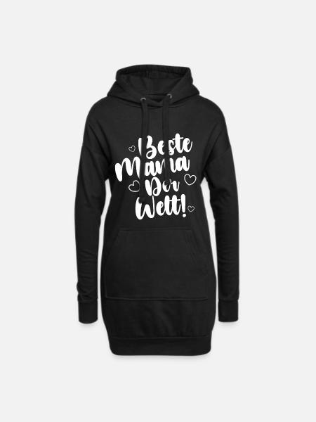 Beste Mama Der Welt! - Hoodie-Kleid - Schwarz