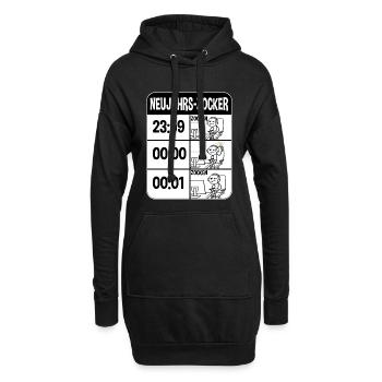 Zocken Zocker Videogames Gamer - Hoodie-Kleid - Schwarz - Vorne