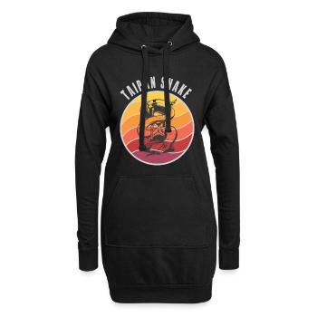 Conception de serpents Taipan / Idée cadeau - Sweat-shirt à capuche long Femme - noir - Devant