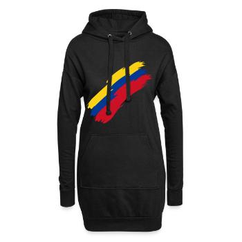 Colombie - Sweat-shirt à capuche long Femme - noir - Devant
