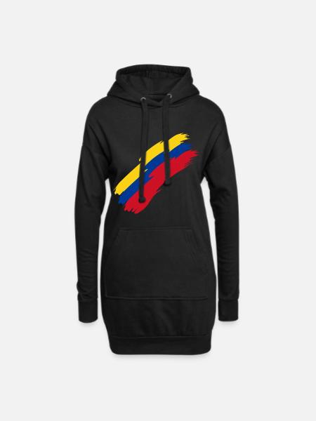 Kolumbien - Hoodie-Kleid - Schwarz