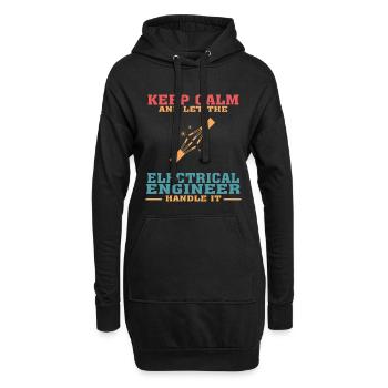 Lustiges Elektrotechnik-Zitat für Elektrotechnik - Hoodie-Kleid - Schwarz - Vorne